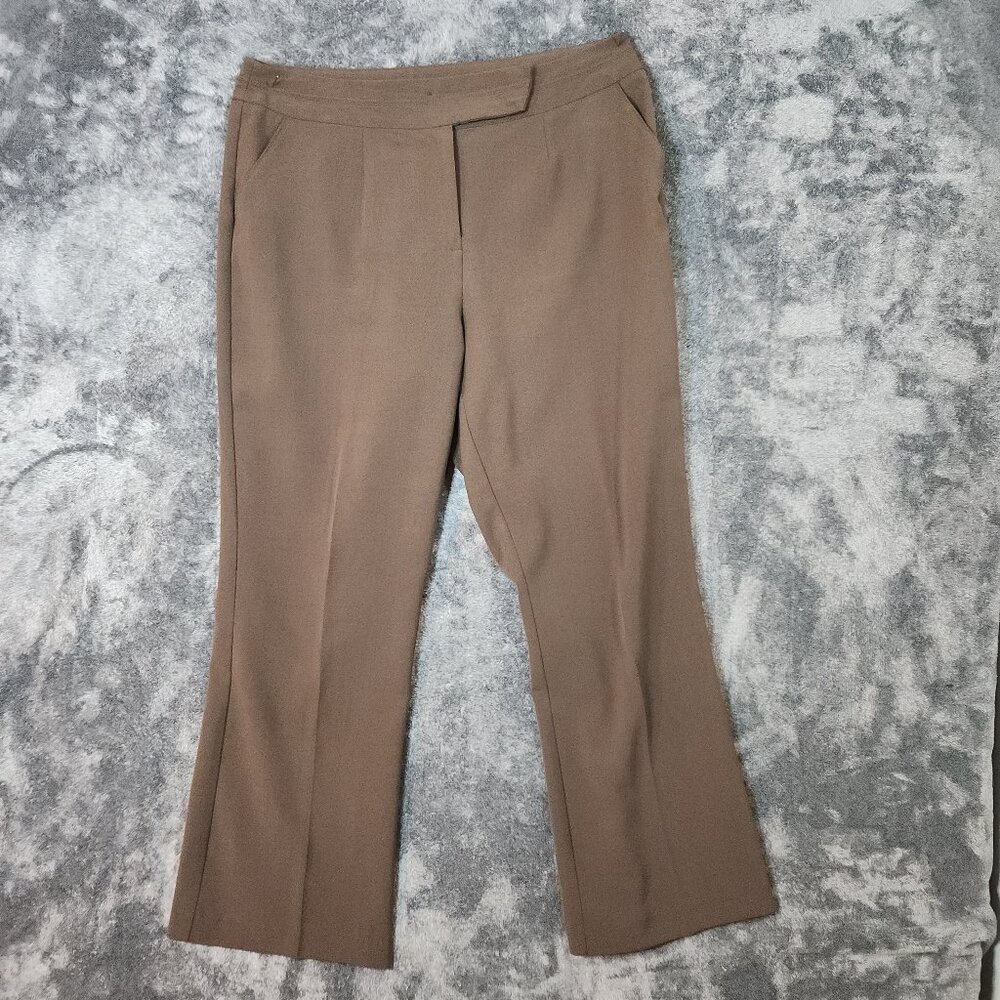 Laura Scott Womens Dress Trouser Pants Size 16 Straight Leg Career Work Formal - Picture 2 of 13